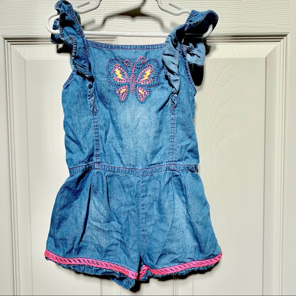 Girls Chambray Romper